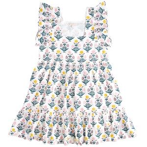 Pink Chicken Elise Dress - Starburst Dandelion
